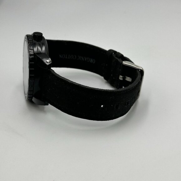 Sprout Seaworld Watch Women Black Penguin Dial Organic Cotton Band New Battery - Picture 10 of 16